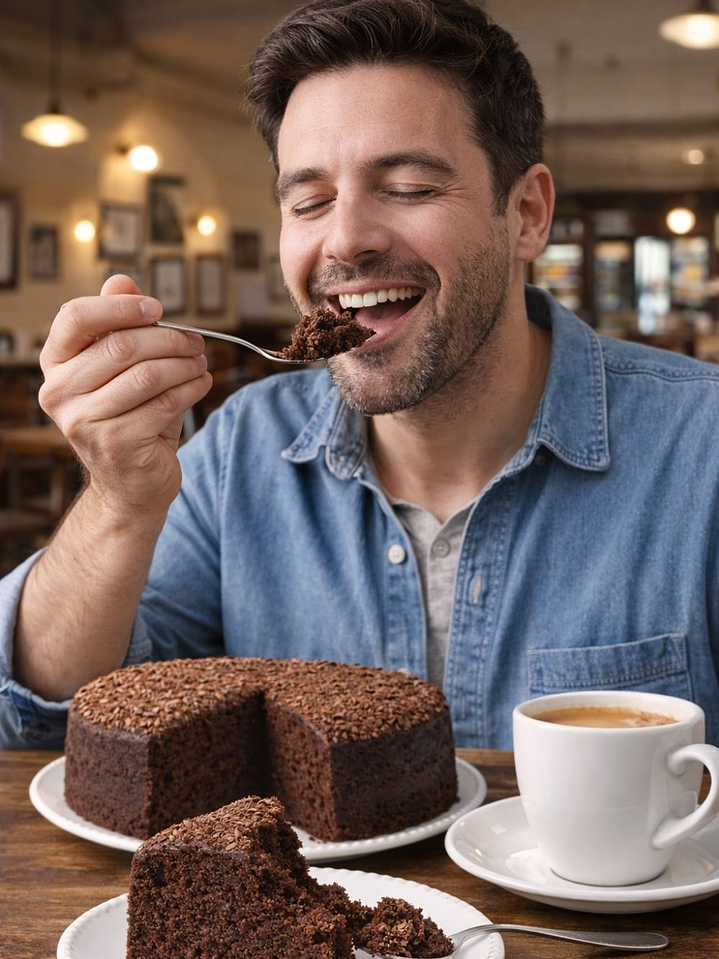 Torta entera de Chocolate Gourmet 2,2 kg | 16 Porciones | Bizcocho Artesanal Tipo Chiffon | Estilo Cafés de Especialidad | Preparación Artesanal 2