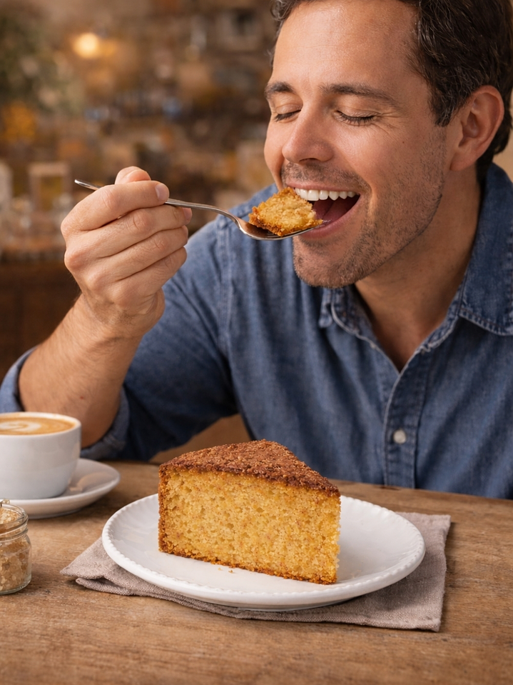 Torta entera de Coco y Calabaza Gourmet 2,2 kg | 16 Porciones | Bizcocho Artesanal Tipo Chiffon | Estilo Cafés de Especialidad   2