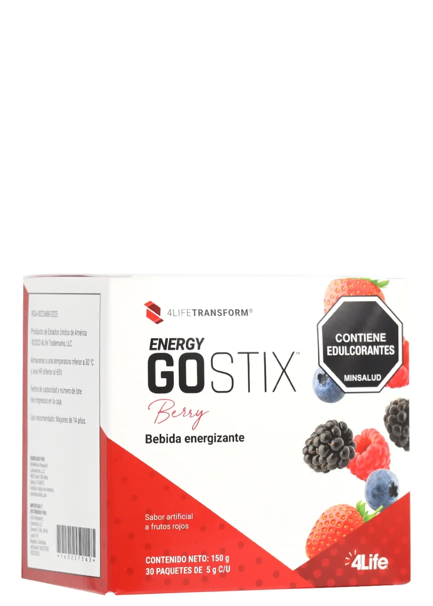4Life |  Energy Go Stix™ Berry 30 sobres - Energía saludable con cafeína natural y vitaminas | Colombia 1
