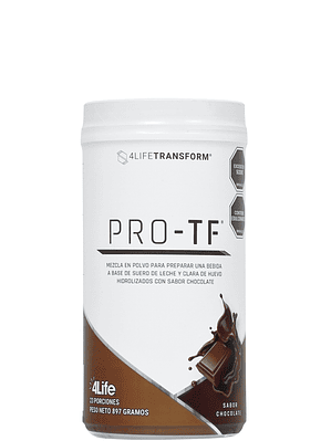 Proteína Ultrahidrolizada 4Life Pro-TF Chocolate 897g | Alta Absorción, Músculo Magro y Recuperación Rápida | Colombia