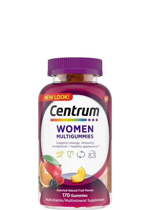 Multivitamínico Centrum Gummies Adultos 170 Gomitas | Vitaminas A, C, D, E, B12, Biotina y Zinc | Energía, Inmunidad y Salud Diaria  | Colombia