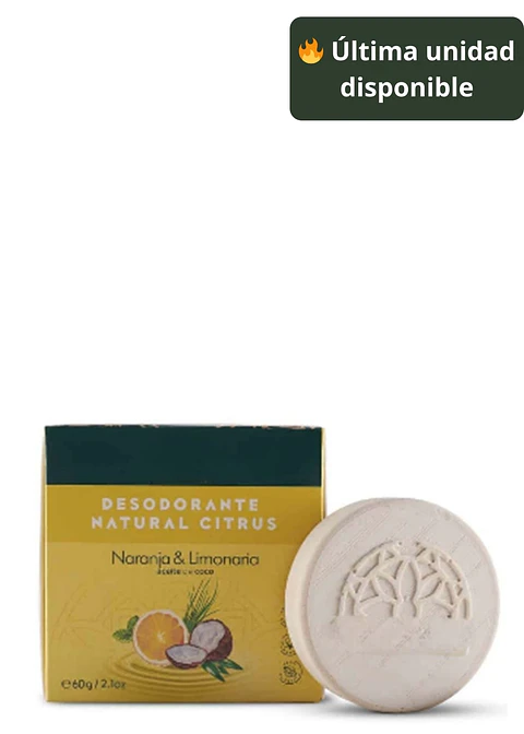 Desodorante Natural para Pieles Sensibles sin Bicarbonato 60 g | Sin Sales de Aluminio | Control Natural del Sudor