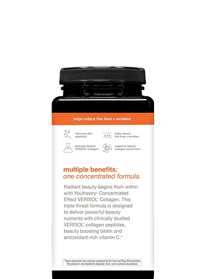 Youtheory Colágeno VERISOL®  345 Tabletas | Colágeno Bioactivo para Piel, Cabello y Uñas | Fórmula con Biotina y Vitamina C | Colombia