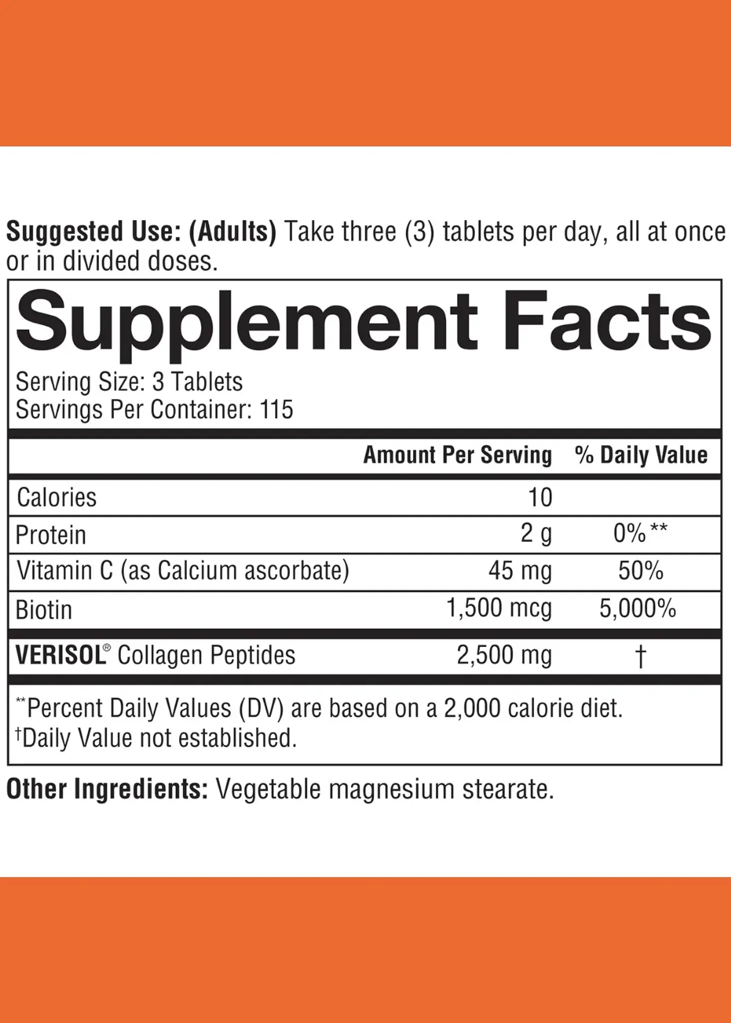 Youtheory Colágeno VERISOL®  345 Tabletas | Colágeno Bioactivo para Piel, Cabello y Uñas | Fórmula con Biotina y Vitamina C | Colombia 3