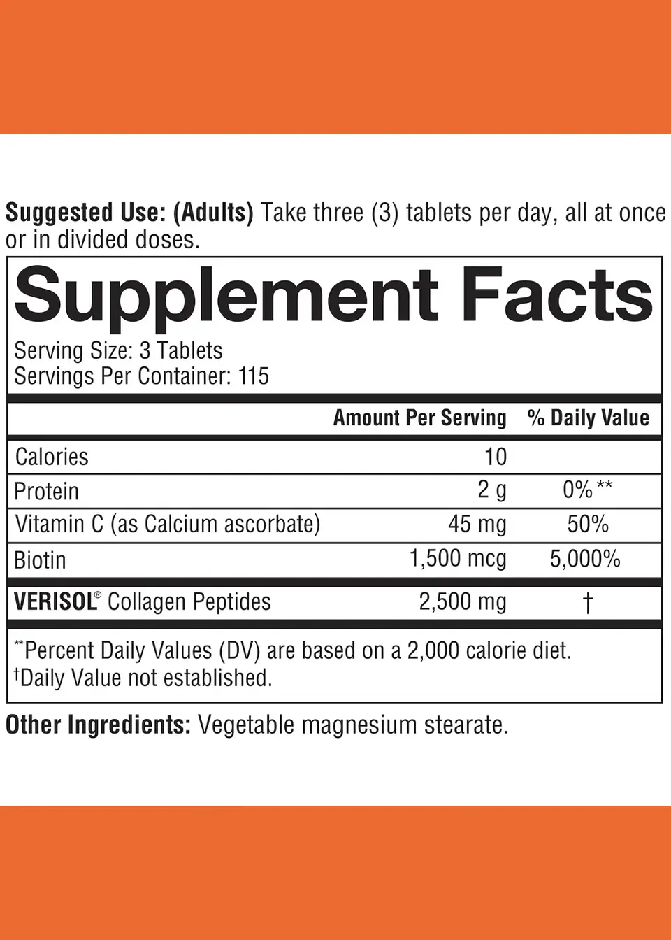 Youtheory Colágeno VERISOL®  345 Tabletas | Colágeno Bioactivo para Piel, Cabello y Uñas | Fórmula con Biotina y Vitamina C | Colombia 3