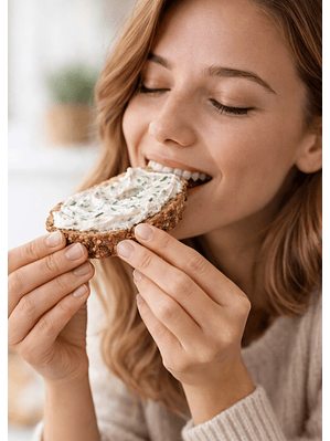 Queso Crema de Almendras con Cebollina 170 g | Alternativa Vegetal Tipo Queso Crema | Sin Lácteos, Vegano y Sin Gluten