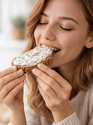 Queso Crema de Almendras con Cebollina 170 g | Alternativa Vegetal Tipo Queso Crema | Sin Lácteos, Vegano y Sin Gluten