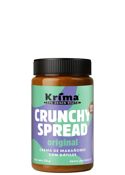 Crema Natural de Marañón y Almendras con Dátiles 370 g | Dulce Natural Sin Azúcar Añadida | Untable 100% Vegano y Sin Gluten