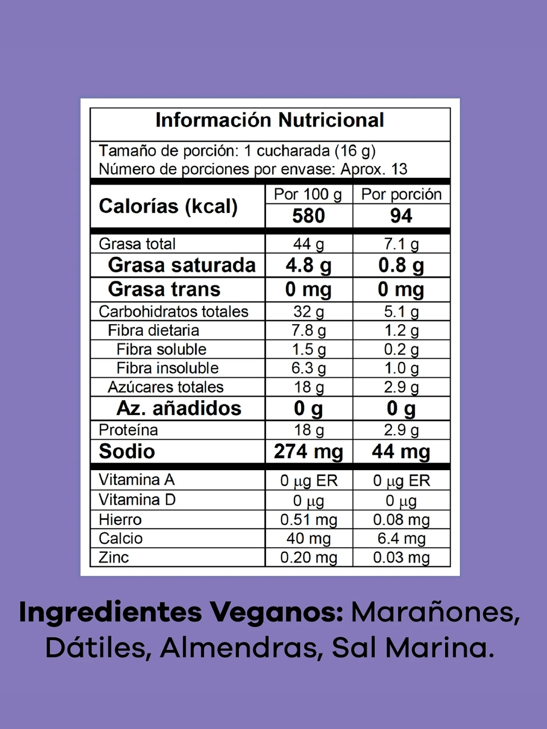 Crema Natural de Marañón y Almendras con Dátiles 370 g | Dulce Natural Sin Azúcar Añadida | Untable 100% Vegano y Sin Gluten 3