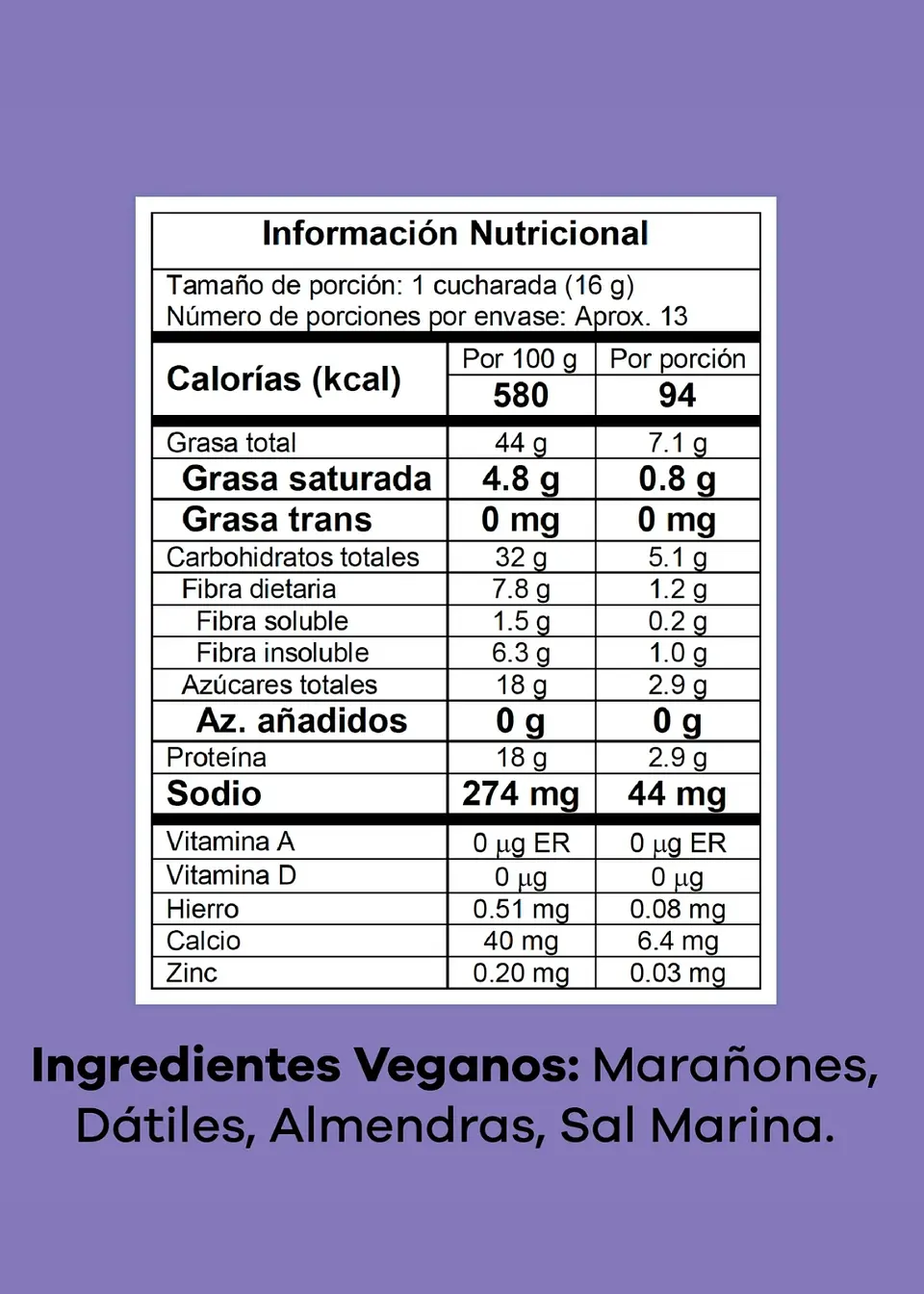 Crema Natural de Marañón y Almendras con Dátiles 370 g | Dulce Natural Sin Azúcar Añadida | Untable 100% Vegano y Sin Gluten 3