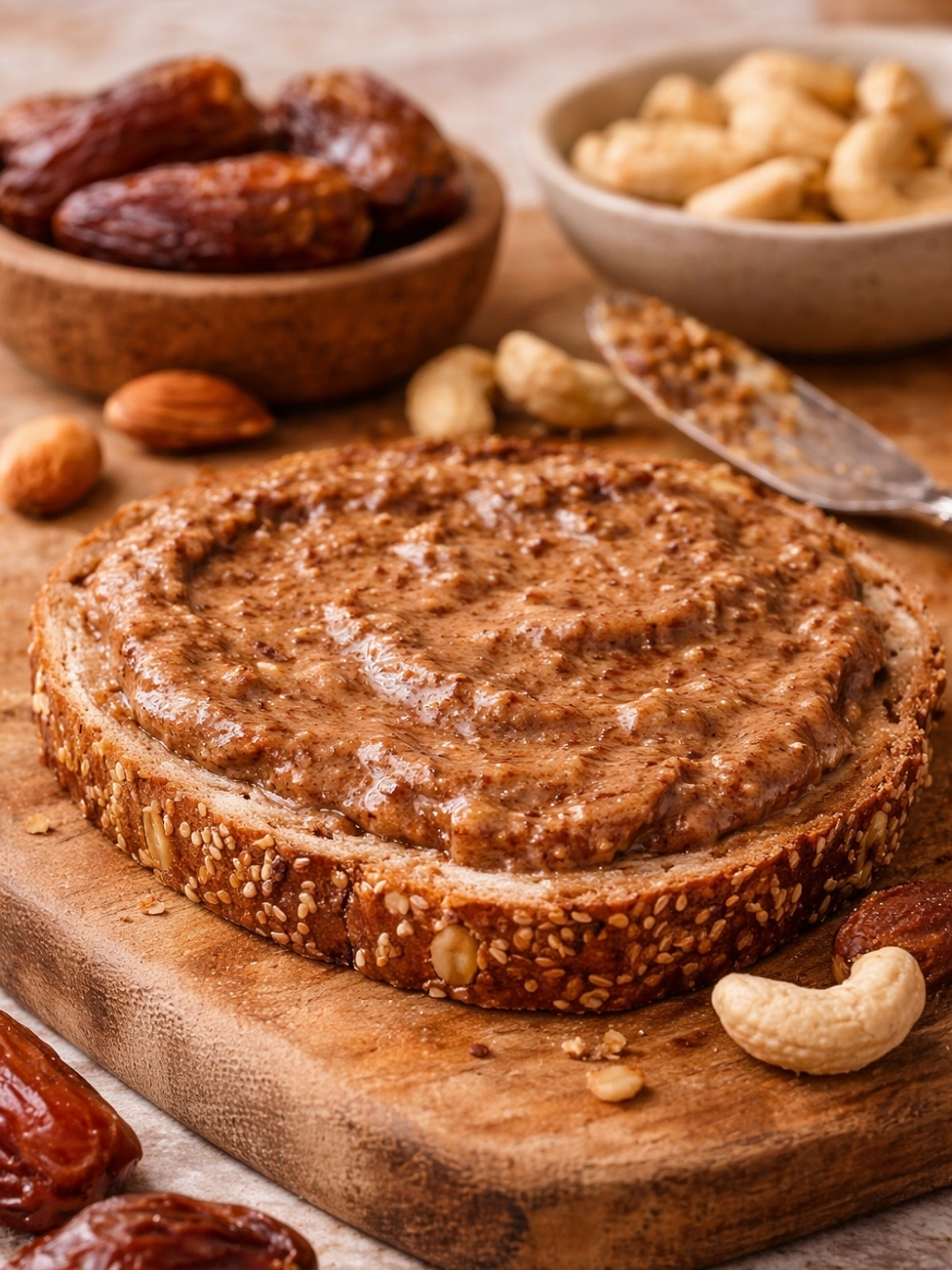 Crema Natural de Marañón y Almendras con Dátiles 370 g | Dulce Natural Sin Azúcar Añadida | Untable 100% Vegano y Sin Gluten 2