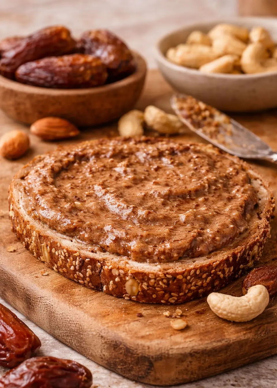 Crema Natural de Marañón y Almendras con Dátiles 370 g | Dulce Natural Sin Azúcar Añadida | Untable 100% Vegano y Sin Gluten 2