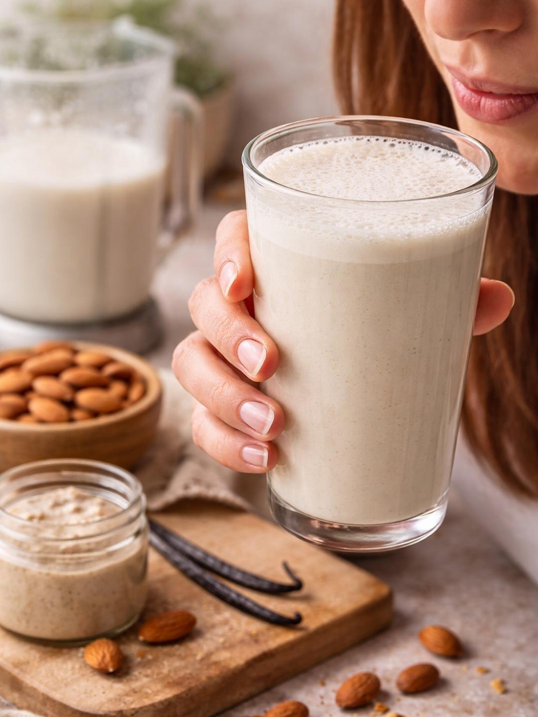 Base de Almendras Vainilla 90 g | Prepara Leche de Almendra Natural en Segundos | 100% Vegana, Sin Lactosa, Sin Gluten y Sin Azúcar 2