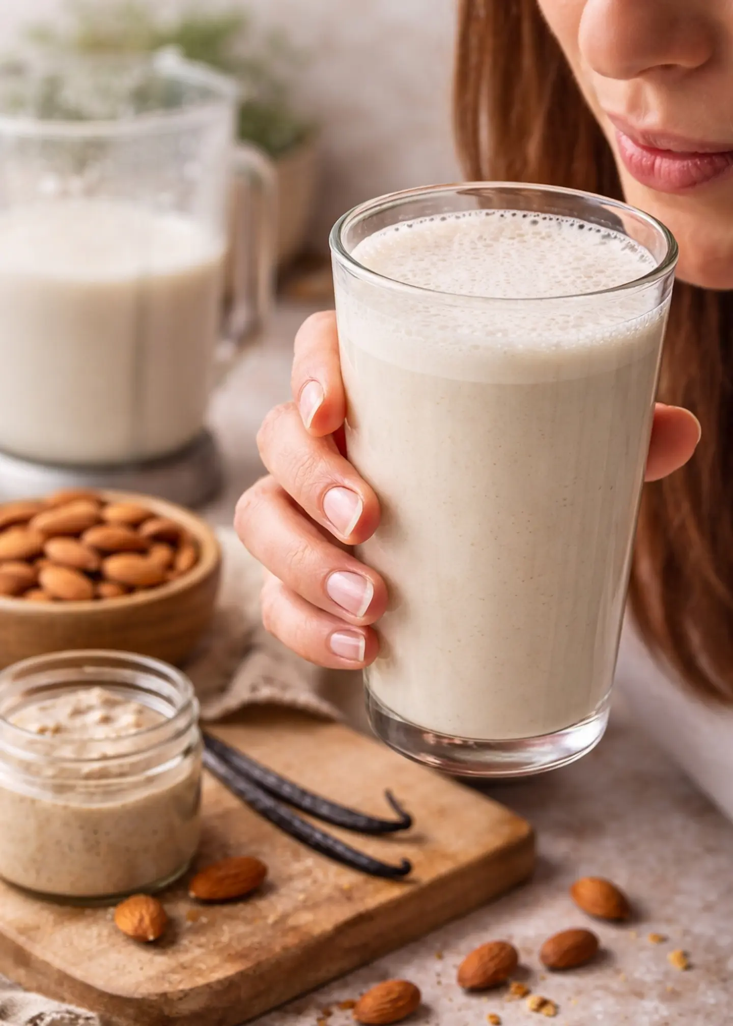 Base de Almendras Vainilla 90 g | Prepara Leche de Almendra Natural en Segundos | 100% Vegana, Sin Lactosa, Sin Gluten y Sin Azúcar 2