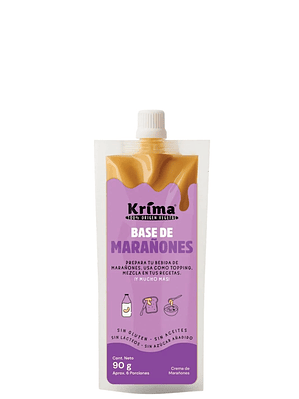 Base de Marañón Natural 90 g | Prepara Leche de Marañón Cremosa en Segundos | 100% Vegana, Sin Lactosa, Sin Gluten y Sin Azúcar