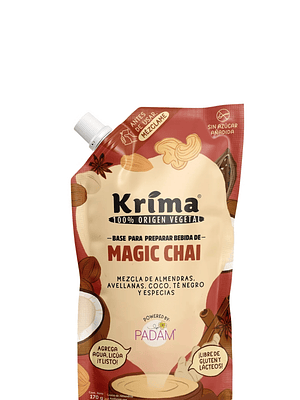 Base Magic Chai Latte 170 g | Prepara Chai Latte Natural en Segundos | 100% Vegano, Sin Lactosa, Sin Gluten y Sin Azúcar Añadida
