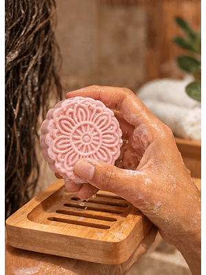 Jabonera de Bambú Natural 8.5 × 12.5 × 2 cm | Drenaje para Mantener el Jabón Seco | Ecológica, Reutilizable y Biodegradable