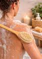 Cepillo Exfoliante Corporal de Bambú con Mango Largo y Nódulos de Masaje | Cepillado en Seco o en Ducha | Estimula la Circulación - Miniatura 2