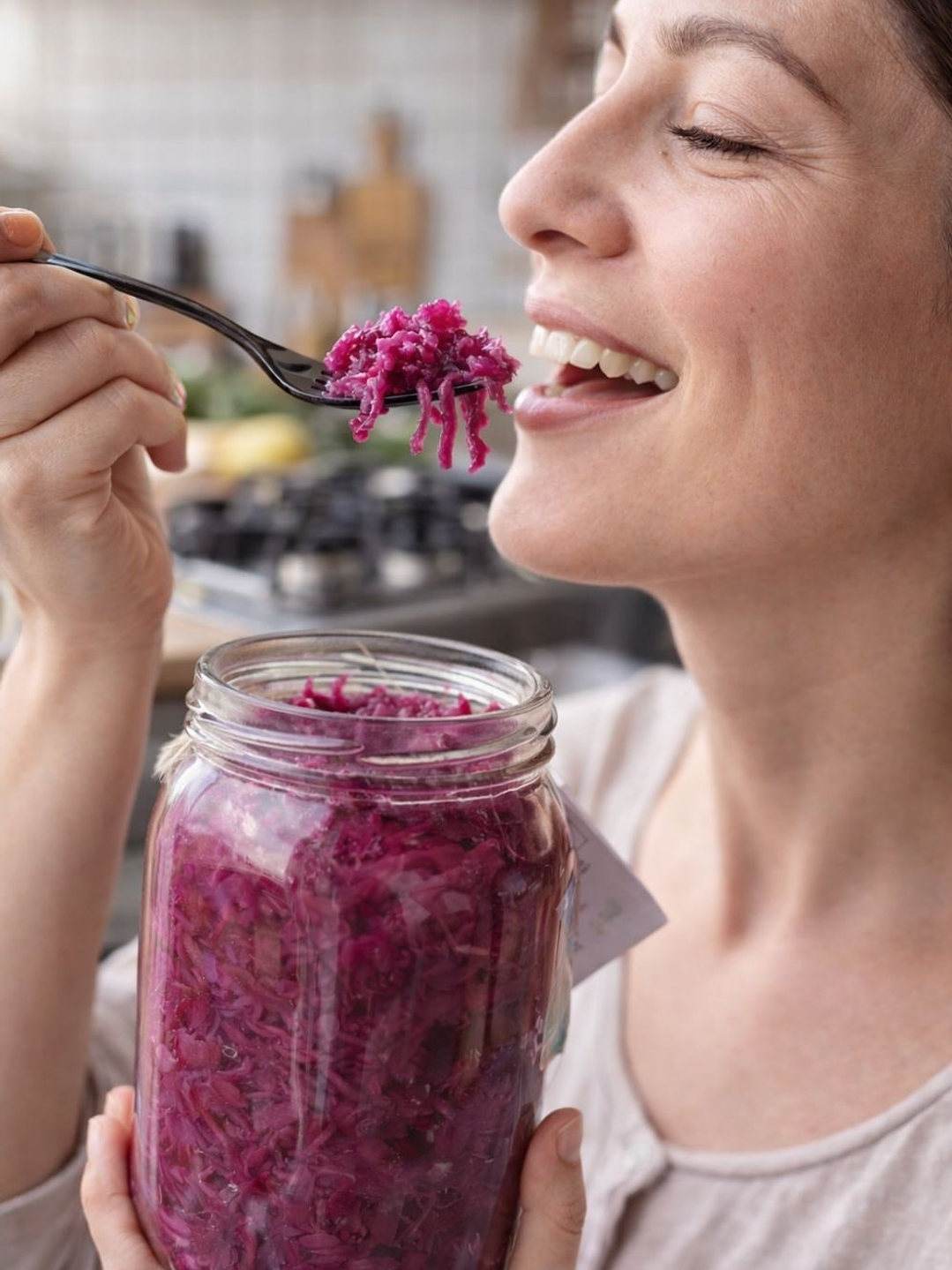 Chucrut de Repollo Morado Artesanal 500 g | Fermentado Natural con Probióticos | Sin Conservantes ni Aditivos | INVIMA 4