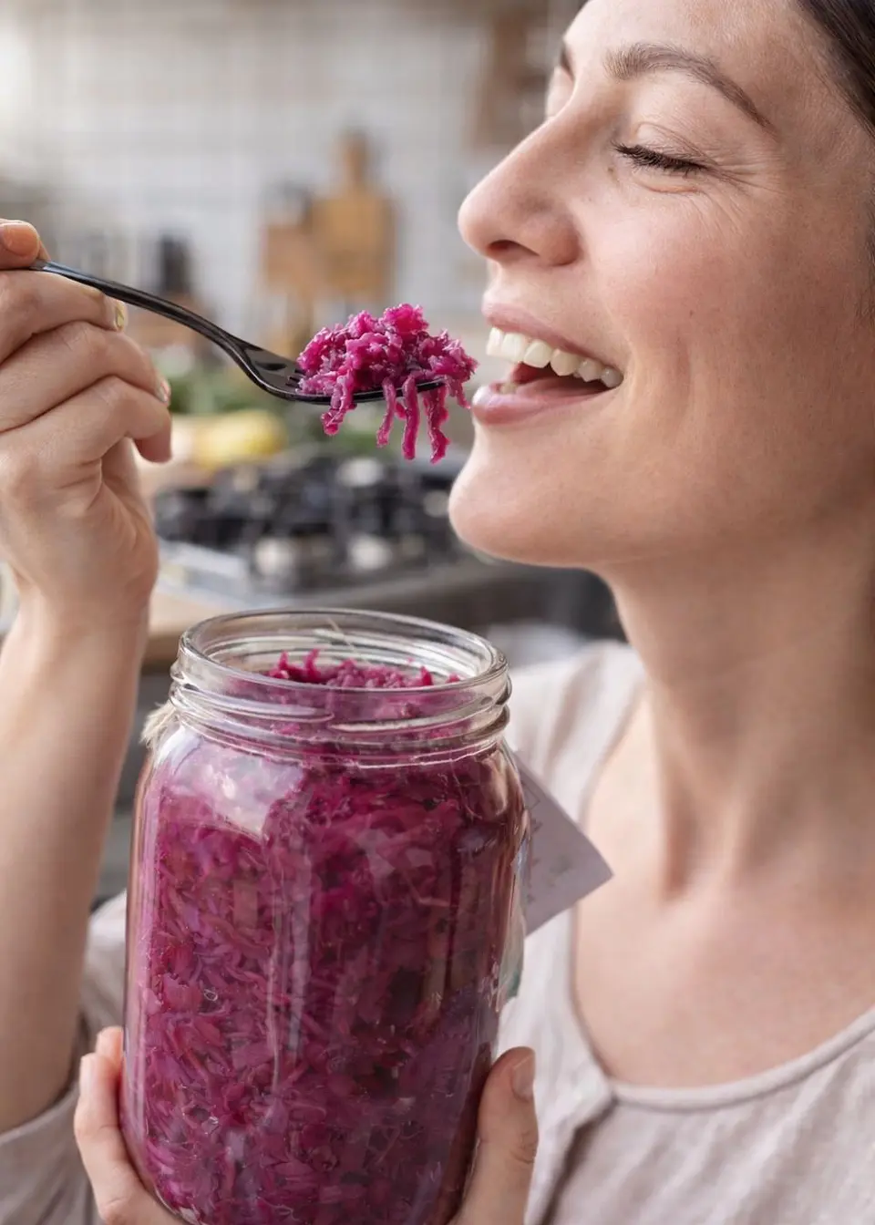 Chucrut de Repollo Morado Artesanal 500 g | Fermentado Natural con Probióticos | Sin Conservantes ni Aditivos | INVIMA 4