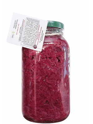 Chucrut de Repollo Morado Artesanal 500 g | Fermentado Natural con Probióticos | Sin Conservantes ni Aditivos | INVIMA