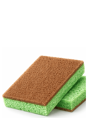 Esponja de Celulosa Natural Ecológica Biodegradable | Súper Absorbente | No Raya | Alternativa Sostenible a las Esponjas Plásticas