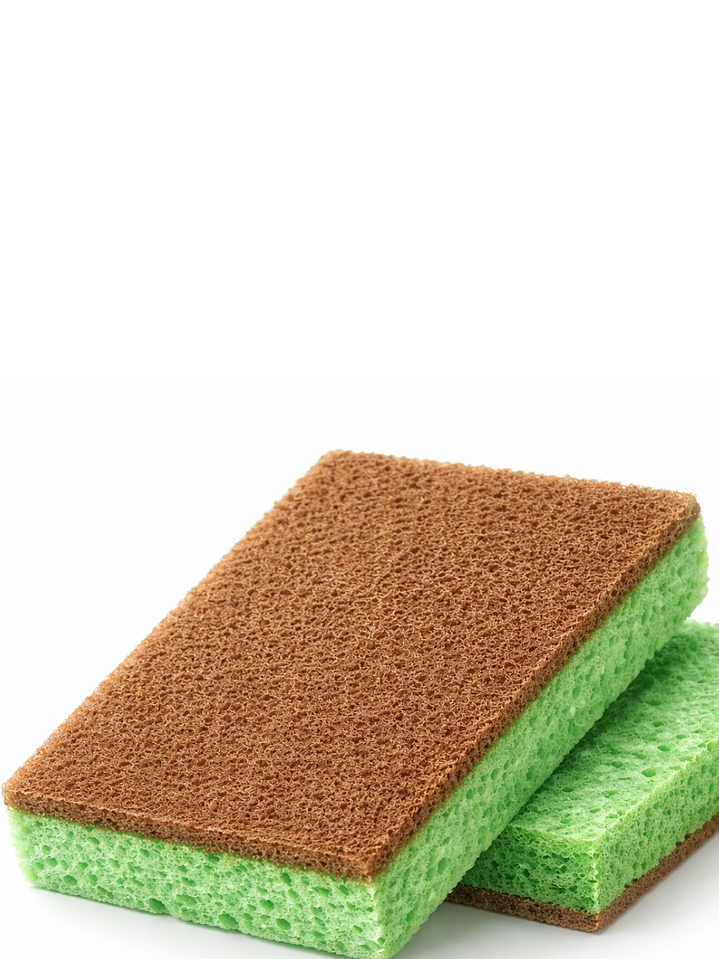 Esponja de Celulosa Natural Ecológica Biodegradable | Súper Absorbente | No Raya | Alternativa Sostenible a las Esponjas Plásticas 1