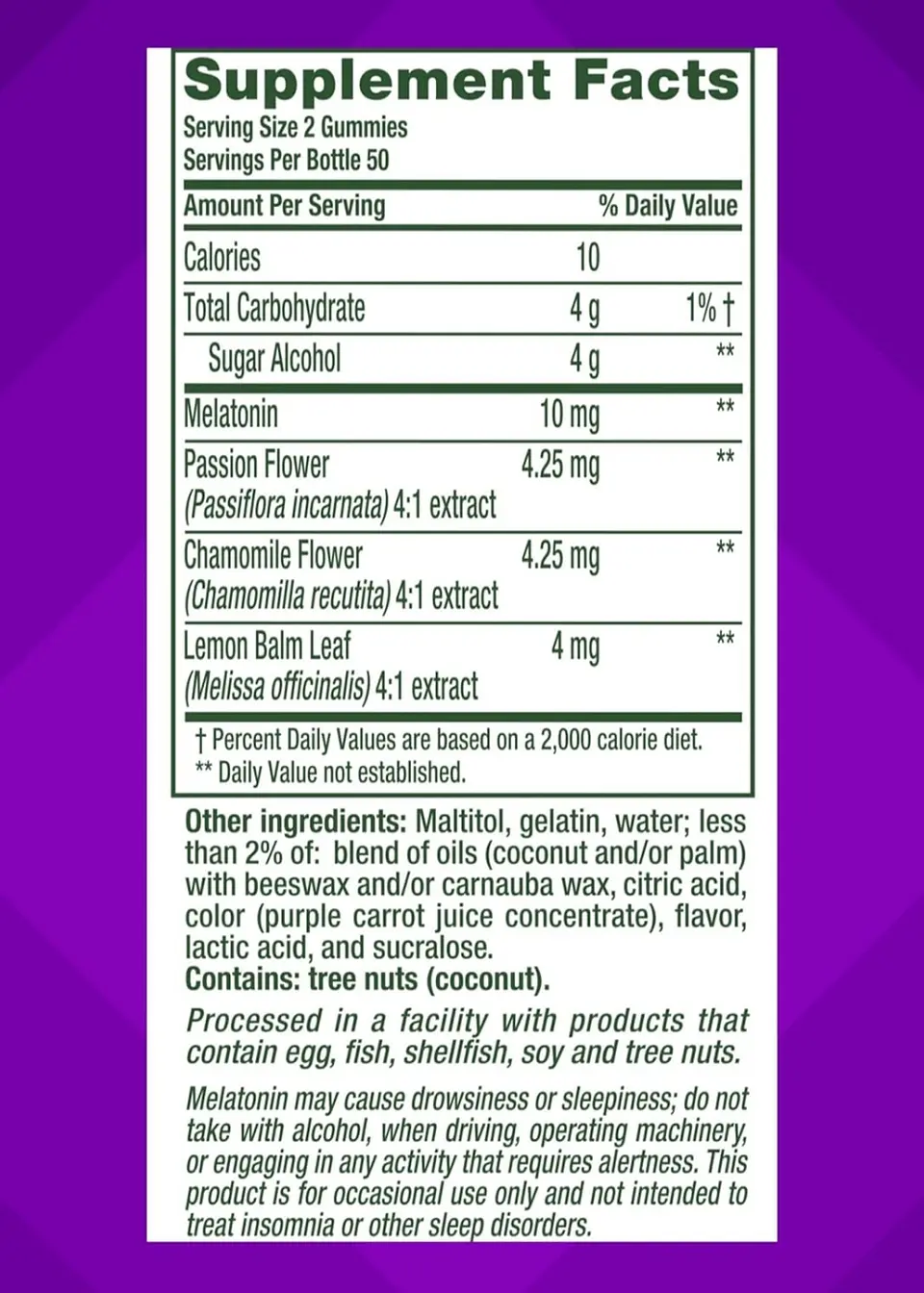 Melatonina en Gomitas 10 mg Vitafusion 100 Gomitas | Apoyo Natural para Dormir Mejor | Sabor Fresa | Sin Gluten ni Colorantes Artificiales | Colombia 3