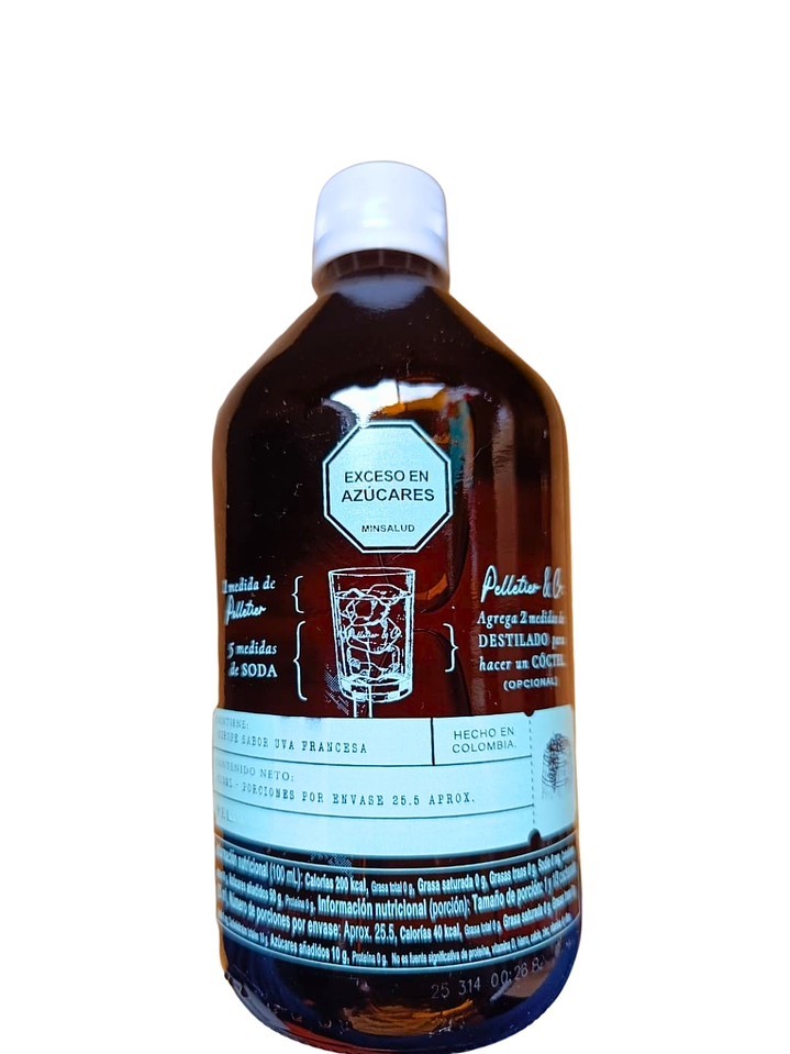 Syrup Uva Blanca & Flor de Saúco 510 ml | Viñas de Francia Pelletier | Bebida Natural Tipo Soda o Cóctel | Rinde 3 Litros  4