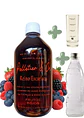 Kit Soda Natural Frutos Rojos 510 ml | Reino Escarlata | Syrup + Copita Medidora + Bebida Carbonatada en Vidrio | Rinde 2.5–3 Litros o 17 Cócteles | Frambuesa e Hibisco - Miniatura 1