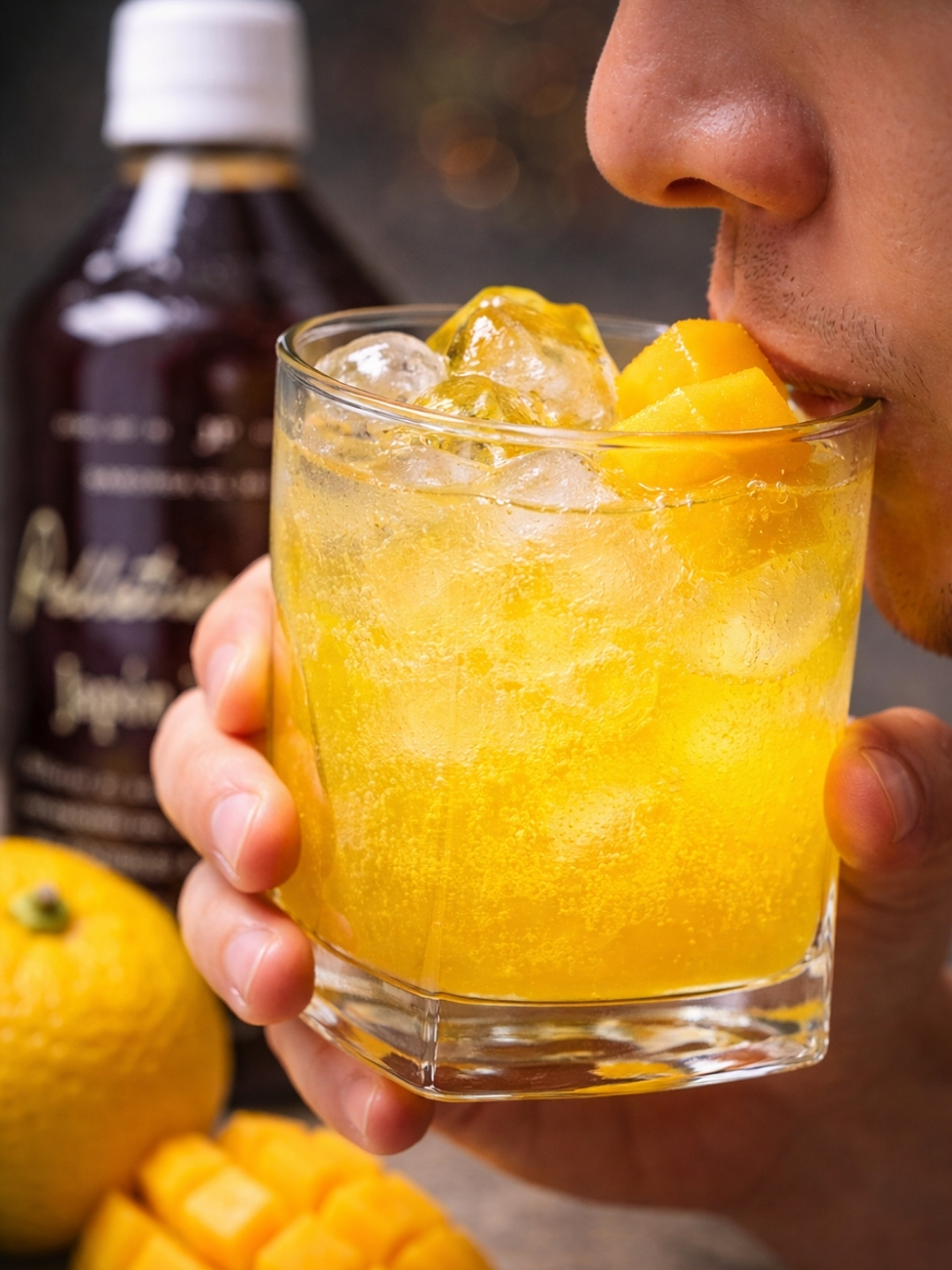 Syrup Japón Tropical 510 ml | Yuzu Japonés, Maracuyá y Mango Alphonso | Bebida Natural Tipo Soda o Cóctel | Rinde 2.5–3 Litros | Perfil Cítrico Exótico 2