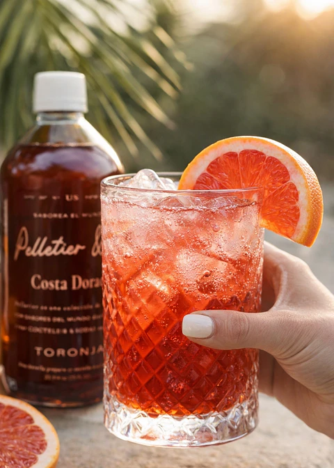 Syrup Costa Dorada Toronja Rubí y Blanca 510 ml | Perfil Cítrico Sofisticado | Para Sodas y Cócteles Naturales | Rinde 2.5–3 Litros