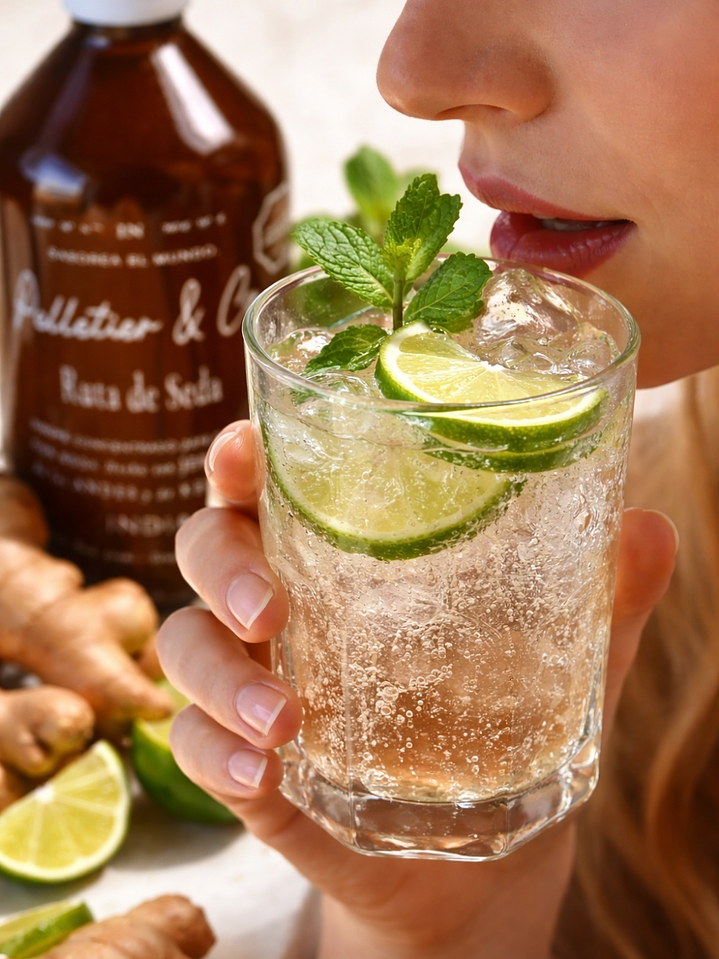 Ruta de Seda – Syrup de Jengibre de los Andes y Kerala 510 ml Perfil especiado sofisticado | Para sodas, cócteles y bebidas naturales | Rinde 2.5–3 Litros 2