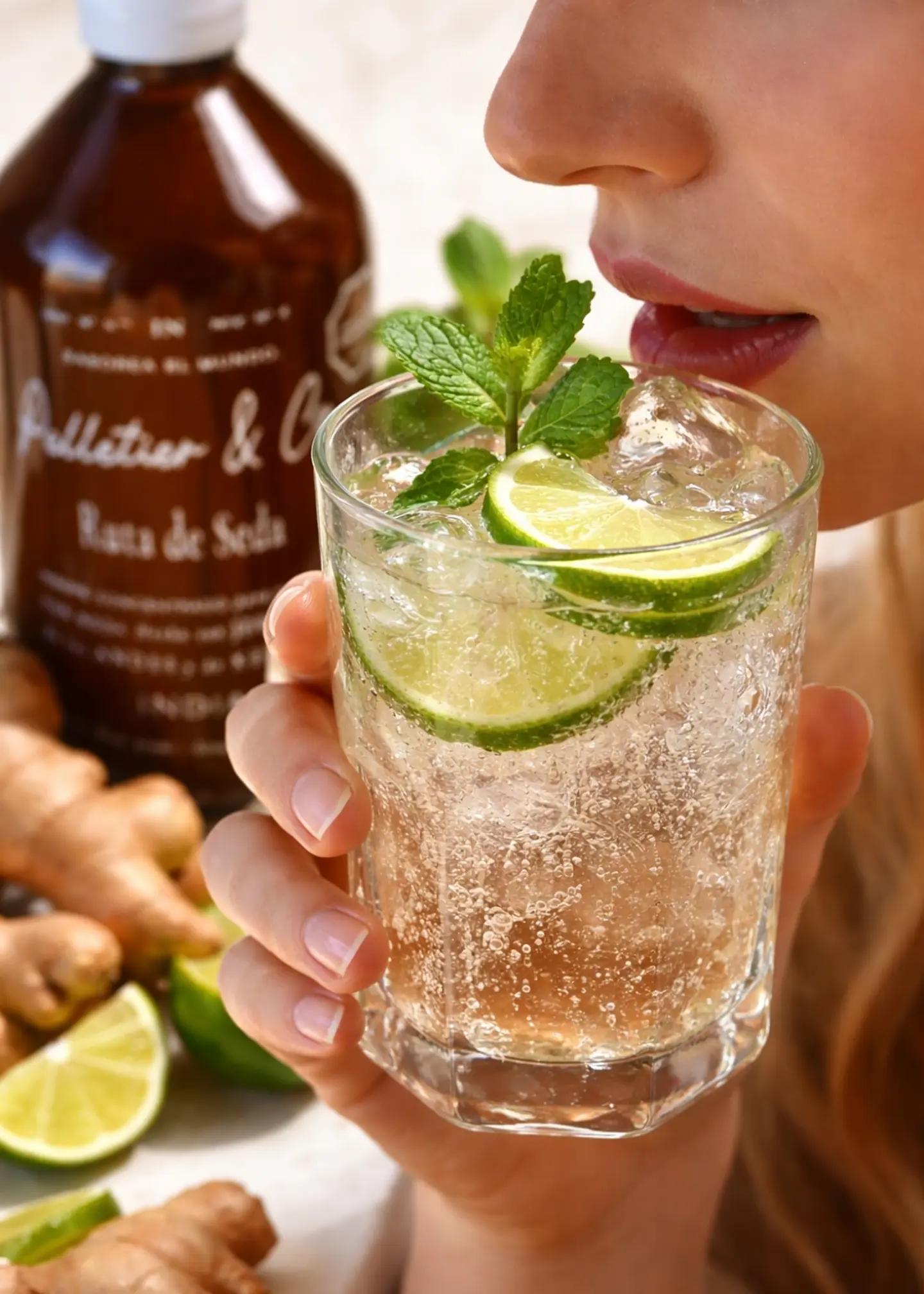 Kit Soda Natural Ruta de Seda Jengibre de los Andes y Kerala 510 ml | Soda o Cóctel Natural | Incluye Syrup + Copita + Bebida Carbonatada | Rinde 2.5–3 Litros | Perfil Especiado Sofisticado 3