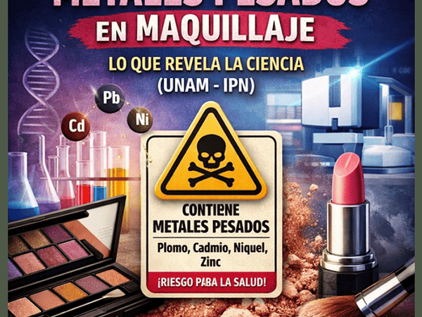 🧪 Metales pesados en maquillaje: lo que revela la ciencia (UNAM – IPN)
