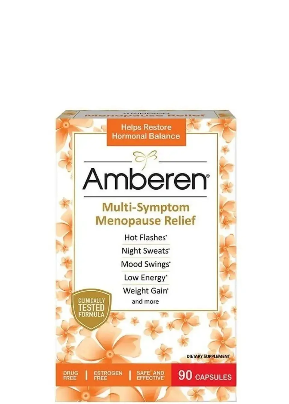 Amberen Menopausia 90 Cápsulas | Alivio Multi-síntomas | Sofocos, Estrés, Energía y Equilibrio Hormonal Sin Hormonas | Colombia 1