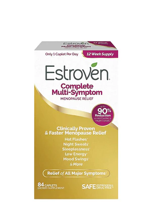 Estroven Complete Multi-Symptom Menopause 84 Cápsulas | Alivio Integral de la Menopausia | Sin Hormonas | Control Sofocos, Estrés y Sueño | Colombia