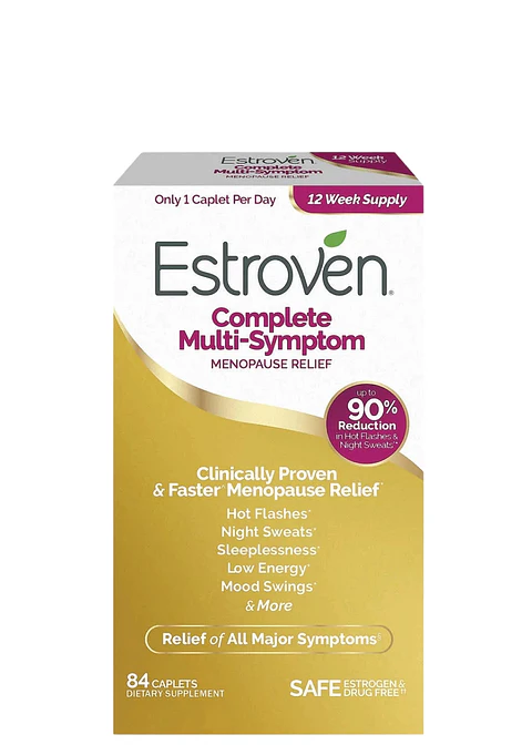 Estroven Complete Multi-Symptom Menopause 84 Cápsulas | Alivio Integral de la Menopausia | Sin Hormonas | Control Sofocos, Estrés y Sueño | Colombia