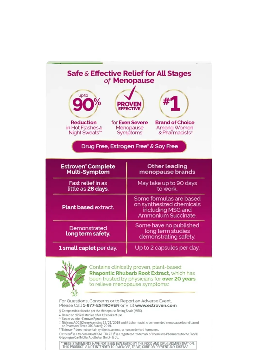 Estroven Complete Multi-Symptom Menopause 84 Cápsulas | Alivio Integral de la Menopausia | Sin Hormonas | Control Sofocos, Estrés y Sueño | Colombia 3