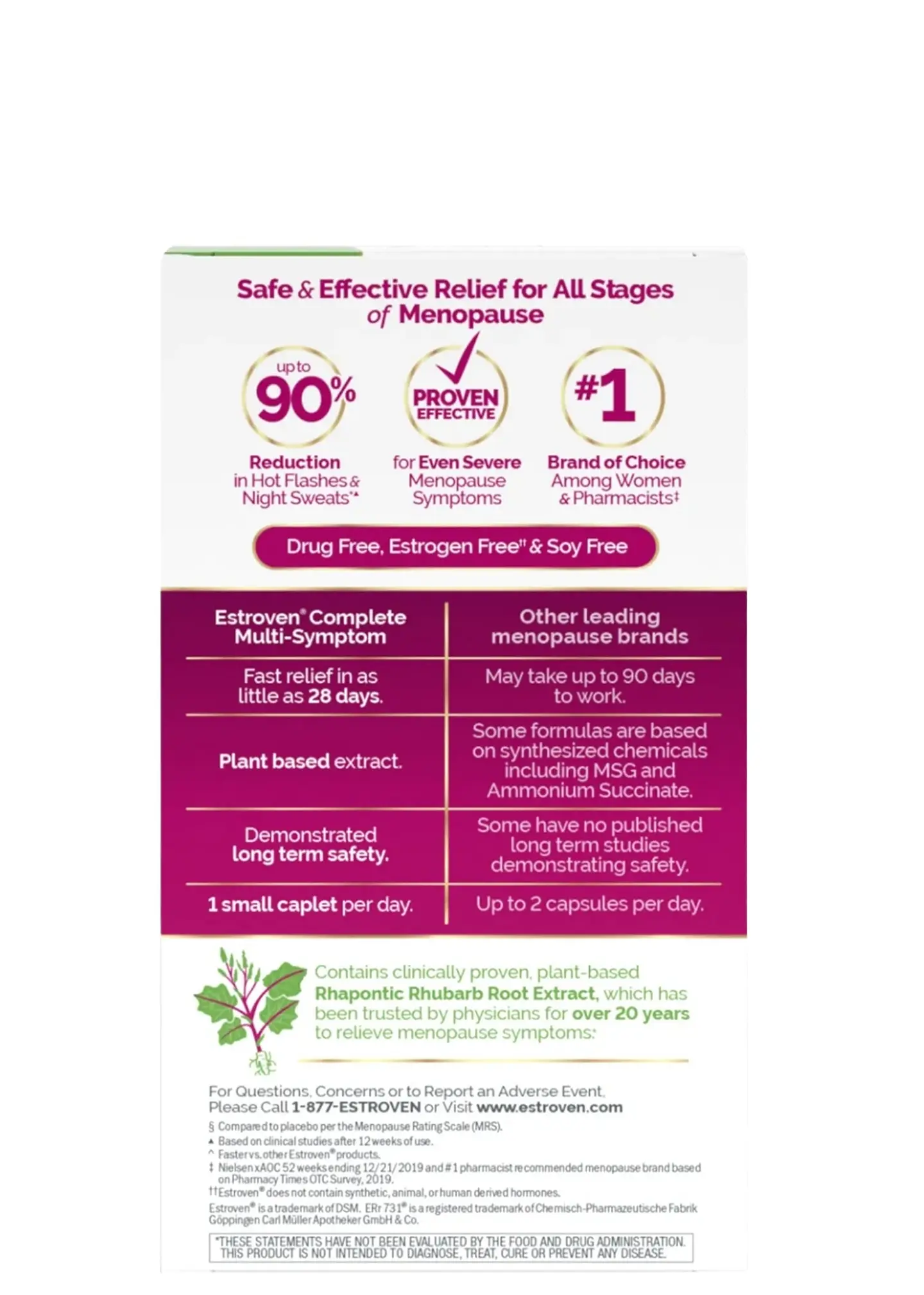 Estroven Complete Multi-Symptom Menopause 84 Cápsulas | Alivio Integral de la Menopausia | Sin Hormonas | Control Sofocos, Estrés y Sueño | Colombia 3