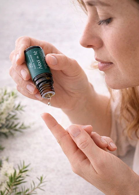 Aceite Esencial Puro de Árbol de Té 5 ml | Antiséptico Natural, Antifúngico y Purificante | Acné, Hongos y Piel