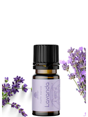 Aceite Esencial de Lavanda 5 ml | Relajación, Sueño y Calma Natural | Antiestrés, Piel y Aromaterapia