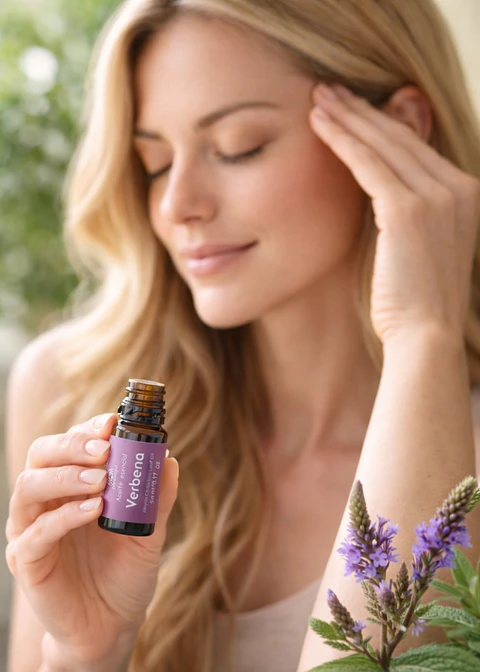 Aceite Esencial Puro de Verbena 5 ml | Bienestar Emocional, Antiestrés y Piel Iluminada | Relajación Natural
