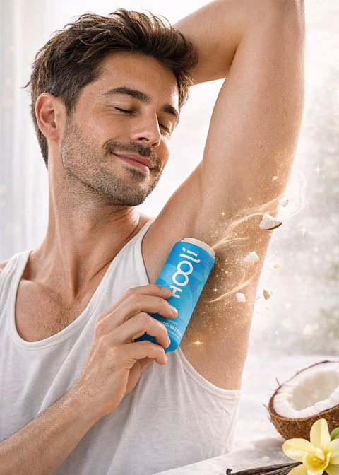 Desodorante Natural Hooli Coco y Vainilla 60g – Sin Aluminio, Sin Piedra de Alumbre y Sin Parabenos