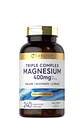 Carlyle Complejo Triple de Magnesio 400 mg x 240 Cápsulas | Malato, Glicinato y Citrato | Relajación Muscular, Sueño y Sistema Nervioso | Colombia - Miniatura 1