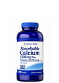 Puritan’s Pride Calcio Absorbible 1200 mg + Vitamina D3 25 mcg  200 cápsulas | Salud Ósea, Dientes Fuertes y Soporte Muscular | Colombia - Miniatura 1