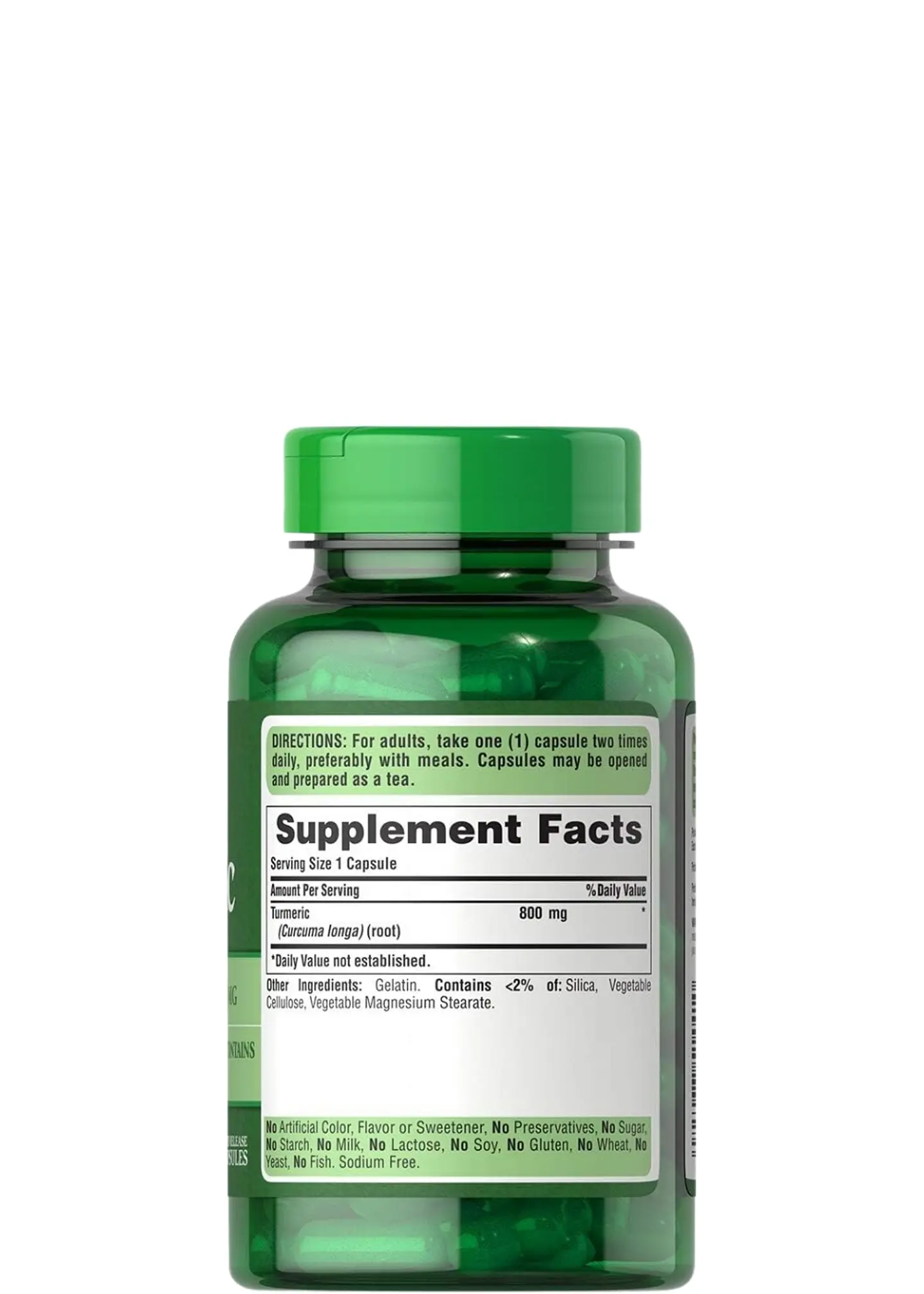 Puritan’s Pride Cúrcuma Curcumina 800 mg x 100 Cápsulas | Antioxidante Natural, Bienestar General y Soporte Celular | Colombia  2
