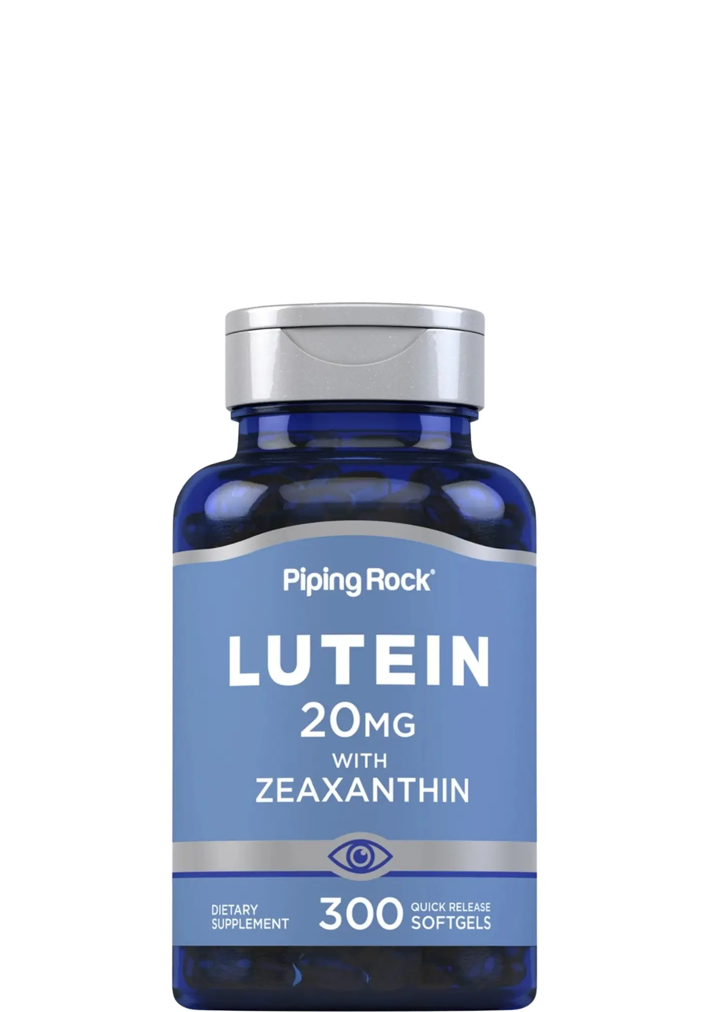 Luteína + Zeaxantina 20 mg Piping Rock x 300 Cápsulas Blandas | Protección Visual y Antioxidantes Naturales  | Colombia 1