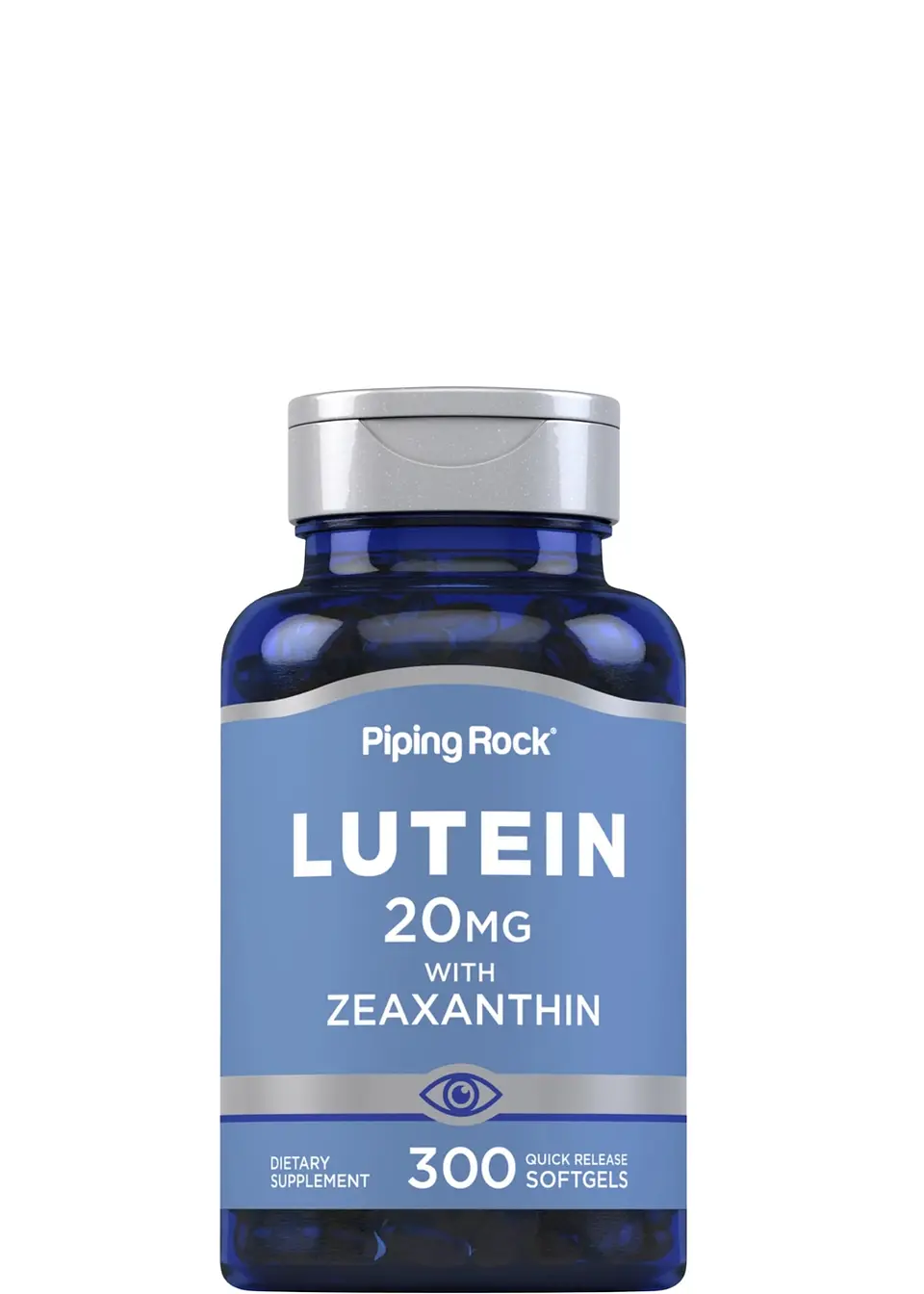 Luteína + Zeaxantina 20 mg Piping Rock x 300 Cápsulas Blandas | Protección Visual y Antioxidantes Naturales  | Colombia 1