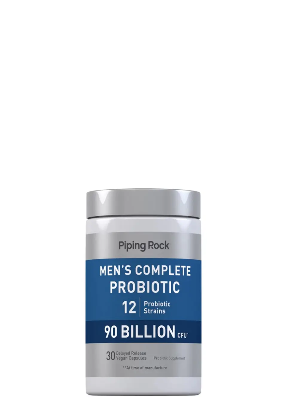 Piping Rock Probiótico Completo para Hombres 90 Mil Millones UFC x 30 Cápsulas | Liberación Retardada | Salud Digestiva y Microbiota Masculina | Colombia 1